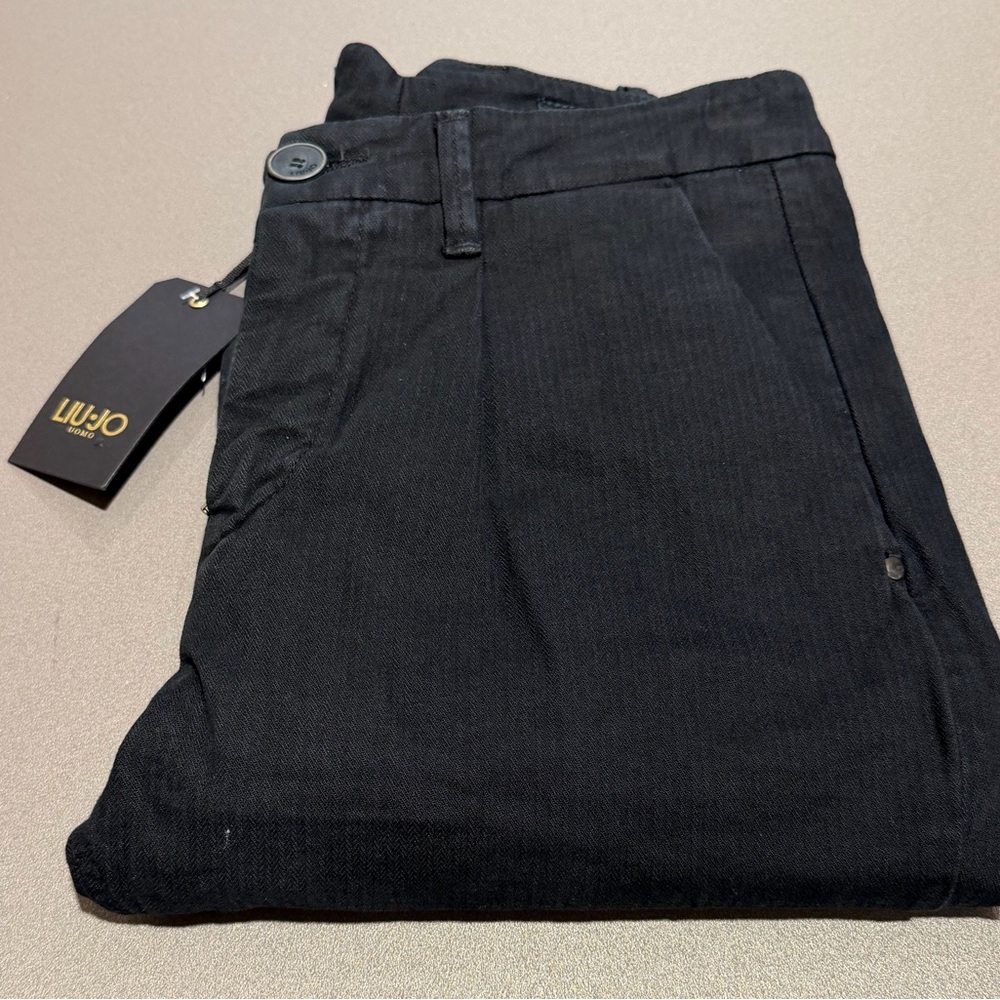 Liu Jo Men Black Dress Trousers